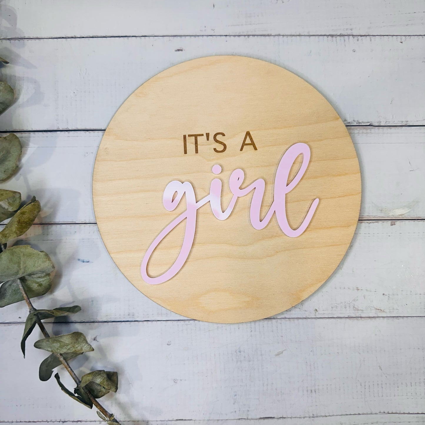 Its a Boy/Girl Double Sided Birth Announcement