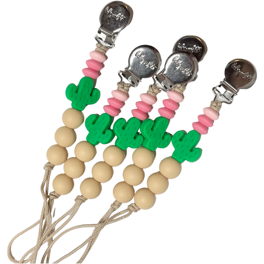Cactus - Succulent Pacifier Clip