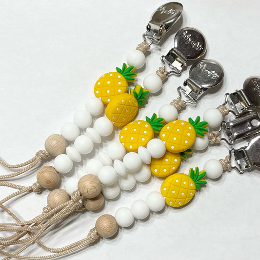 Pina Colada - Pineapple Pacifier Clip - Piña colada