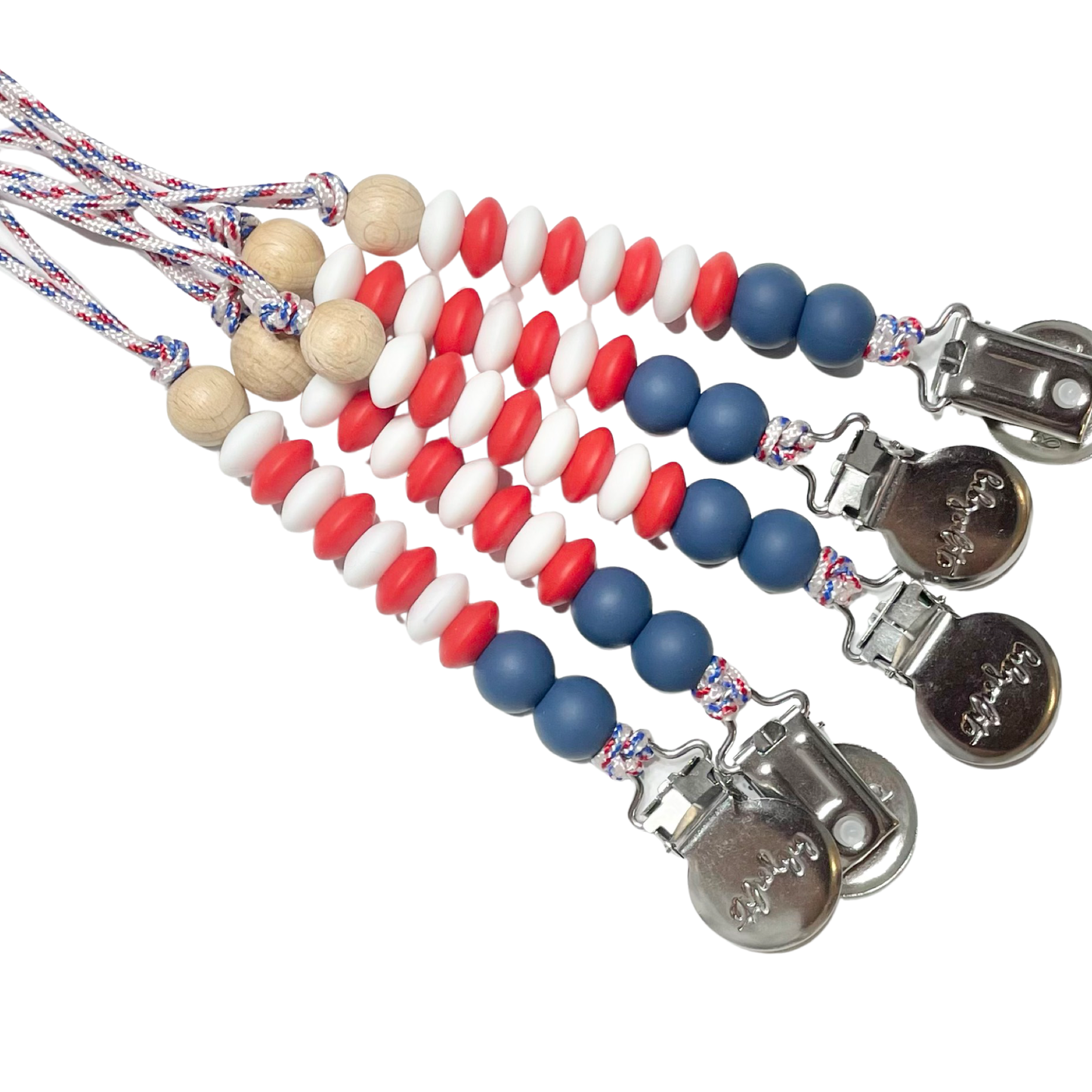 Freedom - Flag Pacifier Clip