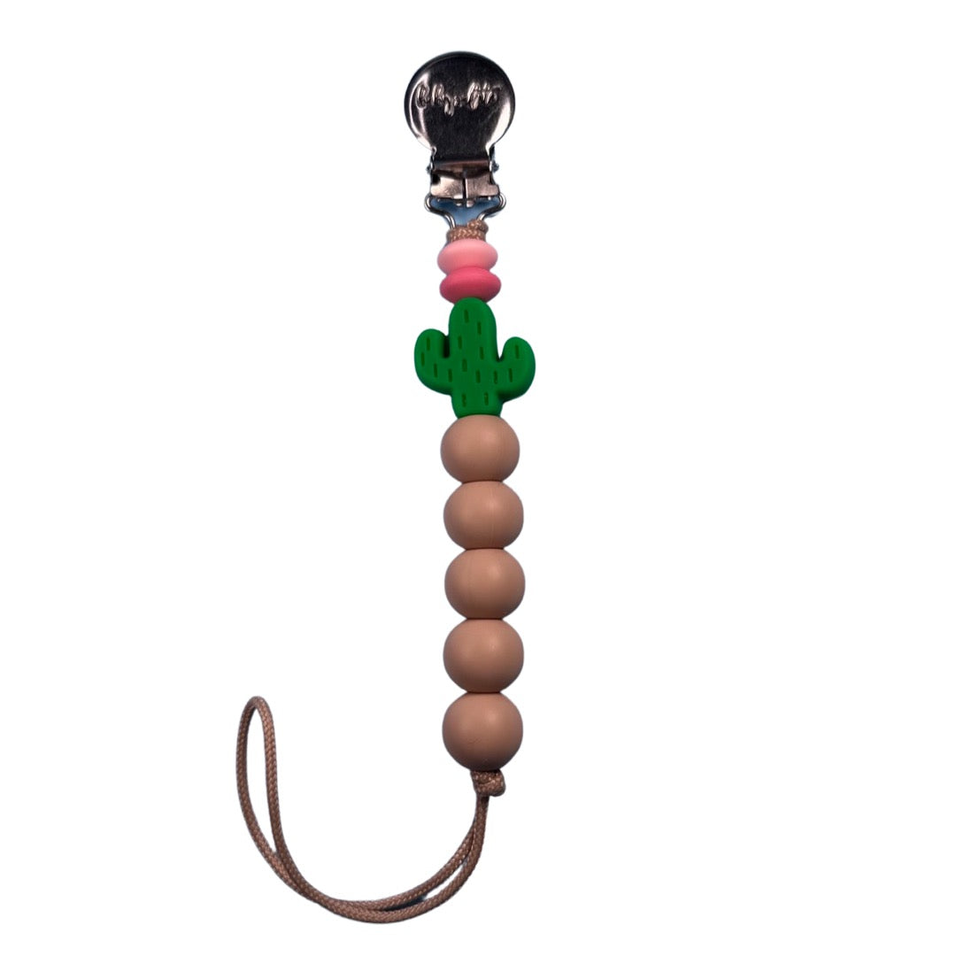 Cactus Pacifier Clip