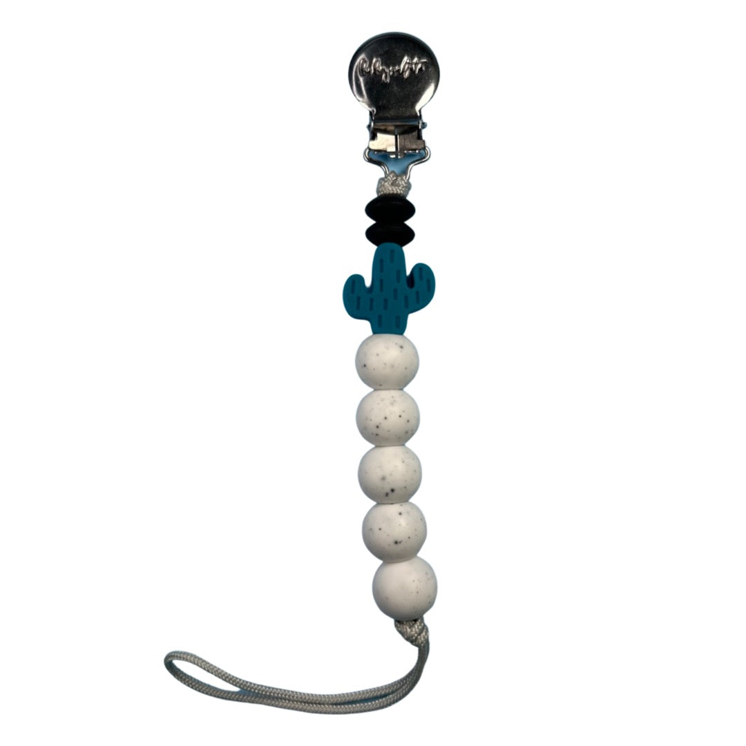 Blue Night - Cactus Pacifier Clip