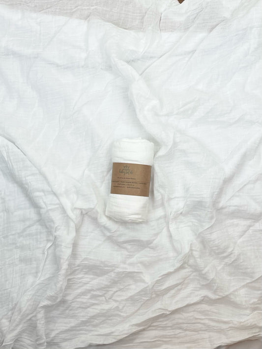 White Snow - Muslin Cotton Swaddle