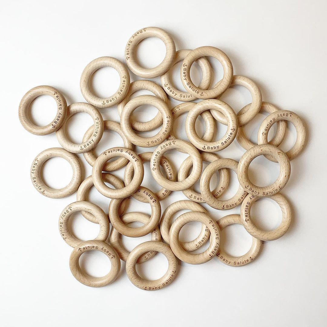 Beech Wood Teether Ring