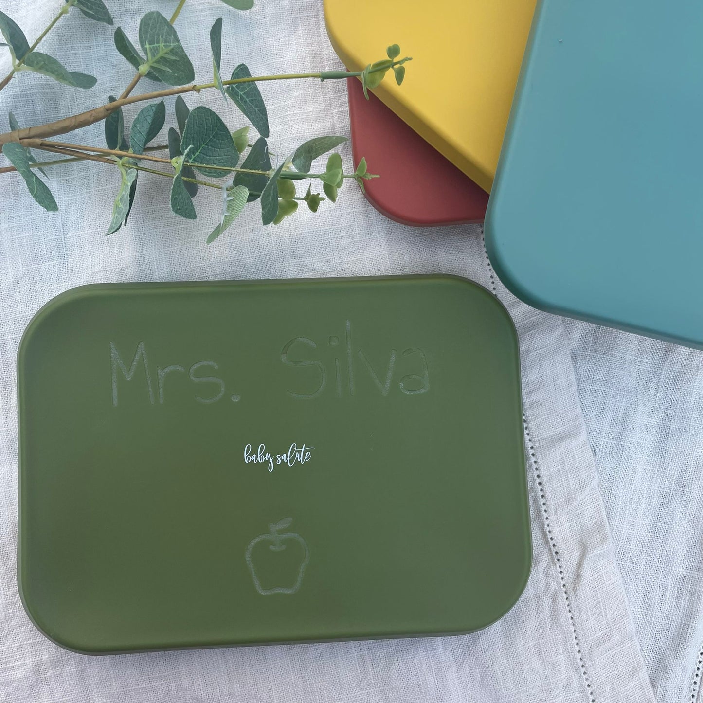 Personalized Bento Box | Personalized Lunch Box | Snack On the Go Toddler Snack Name Engrave | Japanese Bento Lunch Box Collapsible Reusable