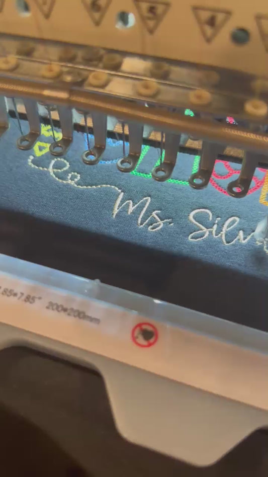 Personalized Teacher Embroidered Shirt