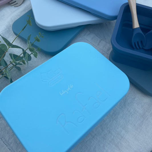 Personalized Bento Box | Personalized Lunch Box | Snack On the Go Toddler Snack Name Engrave | Japanese Bento Lunch Box Collapsible Reusable