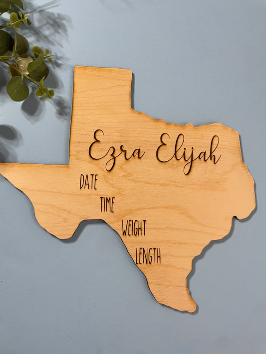 Texas Birth Announcement