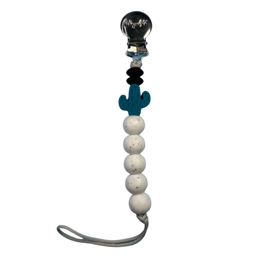 Blue Night - Cactus Pacifier Clip