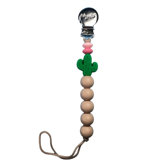 Cactus Pacifier Clip