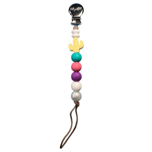 Unicorn - Cactus Pacifier Clip