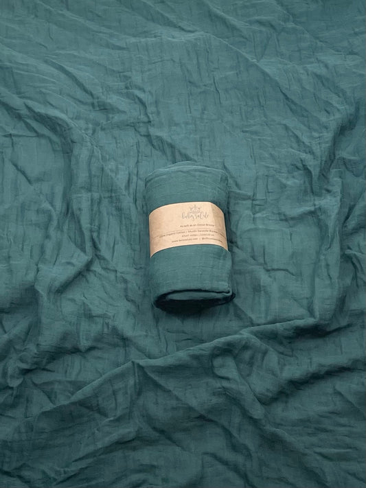 Twilight Green - Muslin Cotton Swaddle