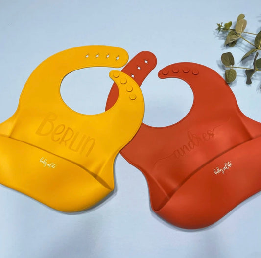 Personalized Silicone Food Catcher Bib/free shipping