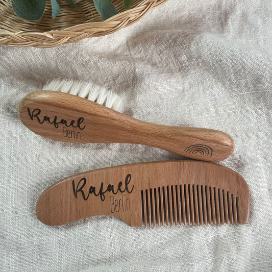 Personalized Baby Brush and Comb Set